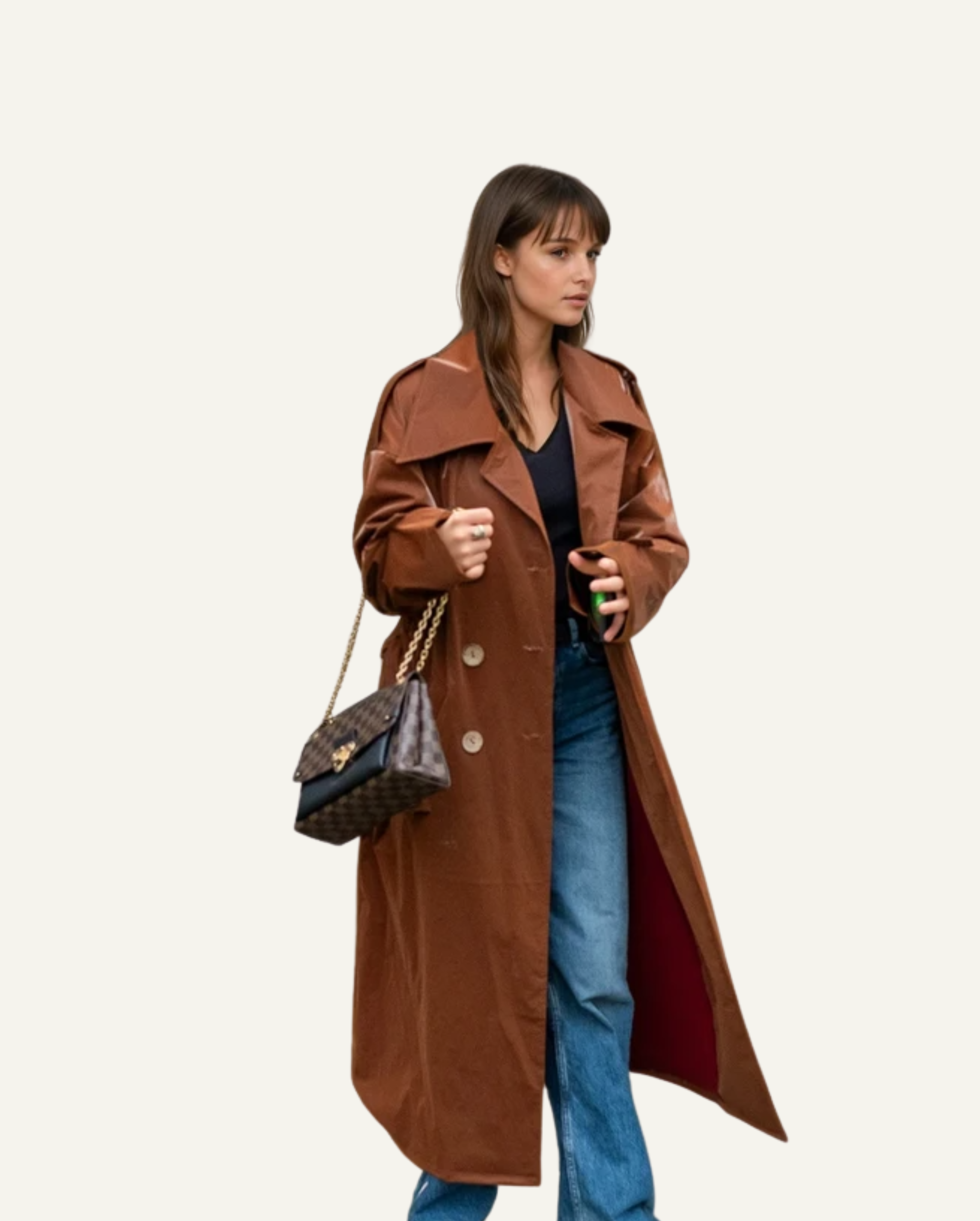 Trench Coat - Chocolate Brown