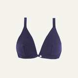 Merino Wool Front-Open Bra – Dark Blue
