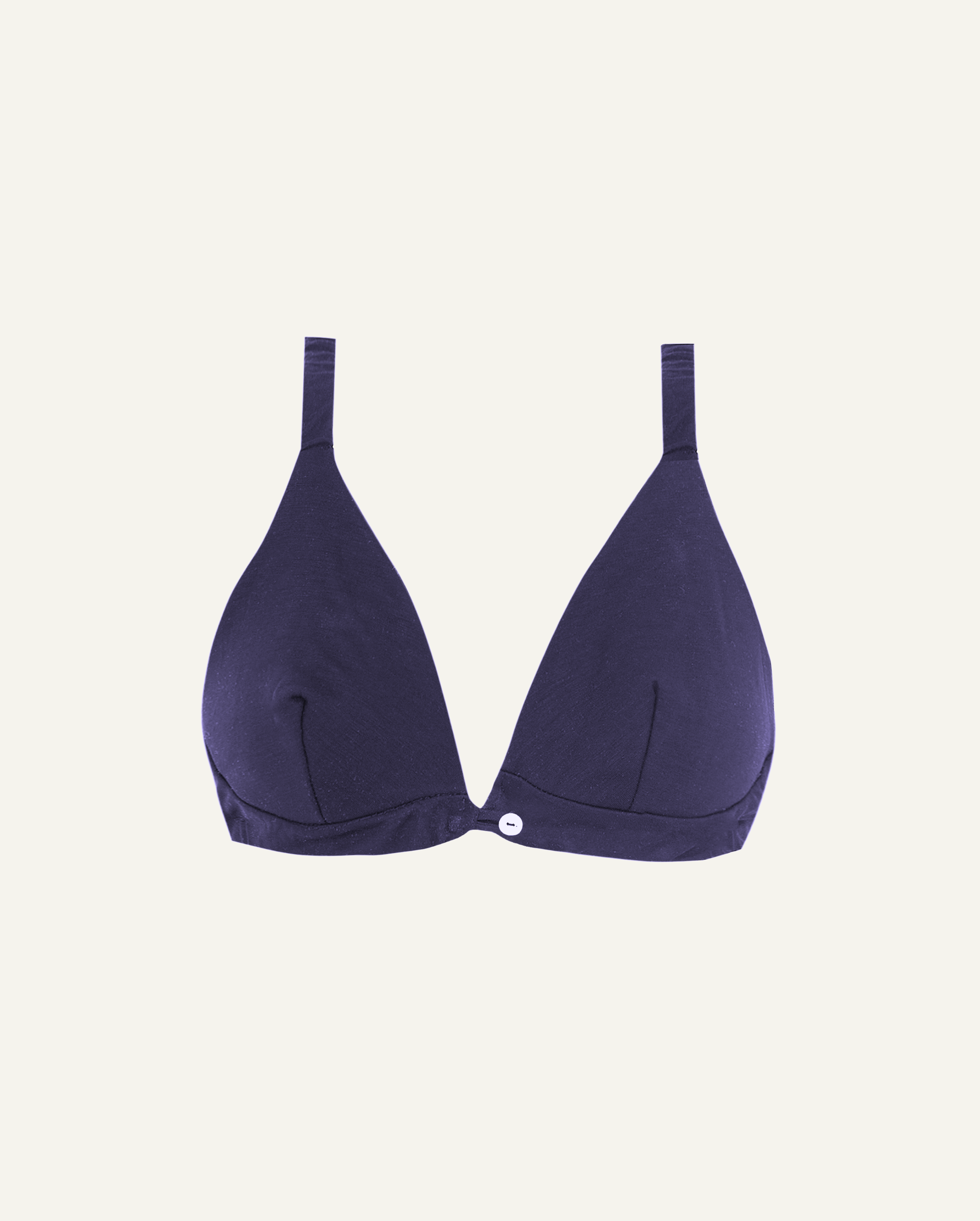 Merino Wool Front-Open Bra – Dark Blue