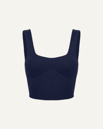Merino Wool Sports Bra - Dark Blue