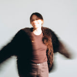 Sheepskin Fur / Coat with Burgundy Silk Lining - Brown