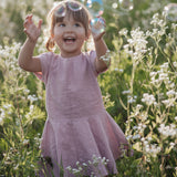 Ramie Baby/Kid Dress - Charcoal