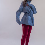 Lyocell/Wool Sports Leggings - Burgundy