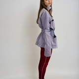Single-Panel Cotton Windbreaker with Lyocell/Wool Lining - Light Blue