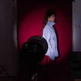 Single-Panel Cotton Windbreaker with Lyocell/Wool Lining - Light Blue