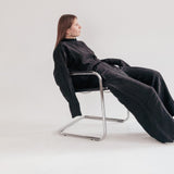 Silk/Linen Clothing Set - Black