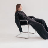 Silk/Linen Clothing Set - Black