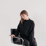 Silk/Linen Clothing Set - Black