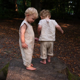 Ramie Baby/Kid Clothing Set - Beige