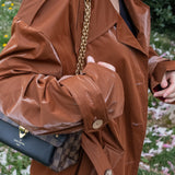 Trench Coat - Chocolate Brown