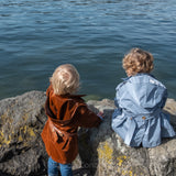 Kid's Trench Coat - Brown - Cotton