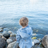 Kid's Trench Coat - Blue - Cotton