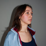 Single-Panel Cotton Windbreaker with Lyocell/Wool Lining - Light Blue