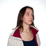 Single-Panel Cotton Windbreaker with Lyocell/Wool Lining - Beige