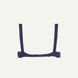 Merino Wool Front-Open Bra – Dark Blue