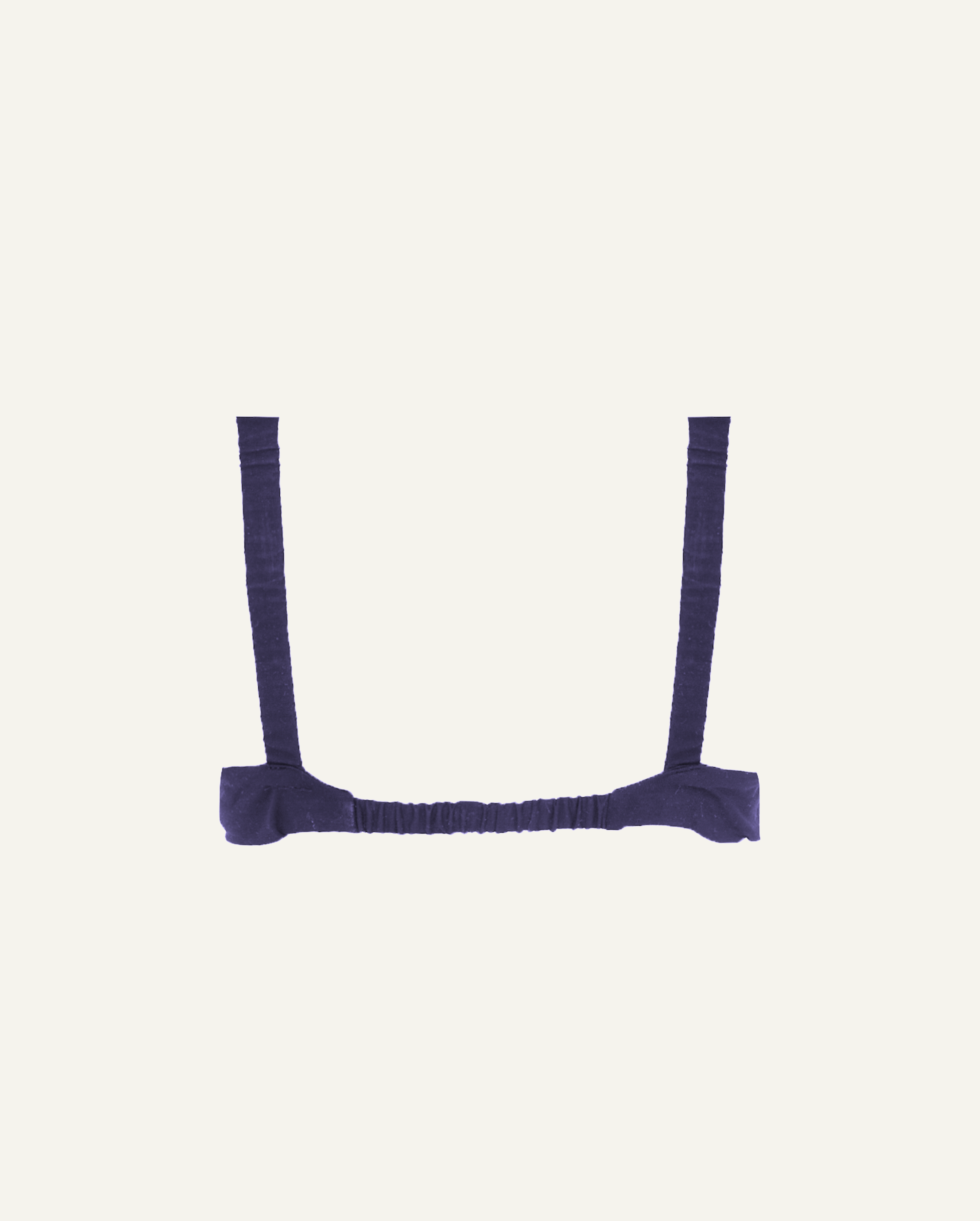 Merino Wool Front-Open Bra – Dark Blue