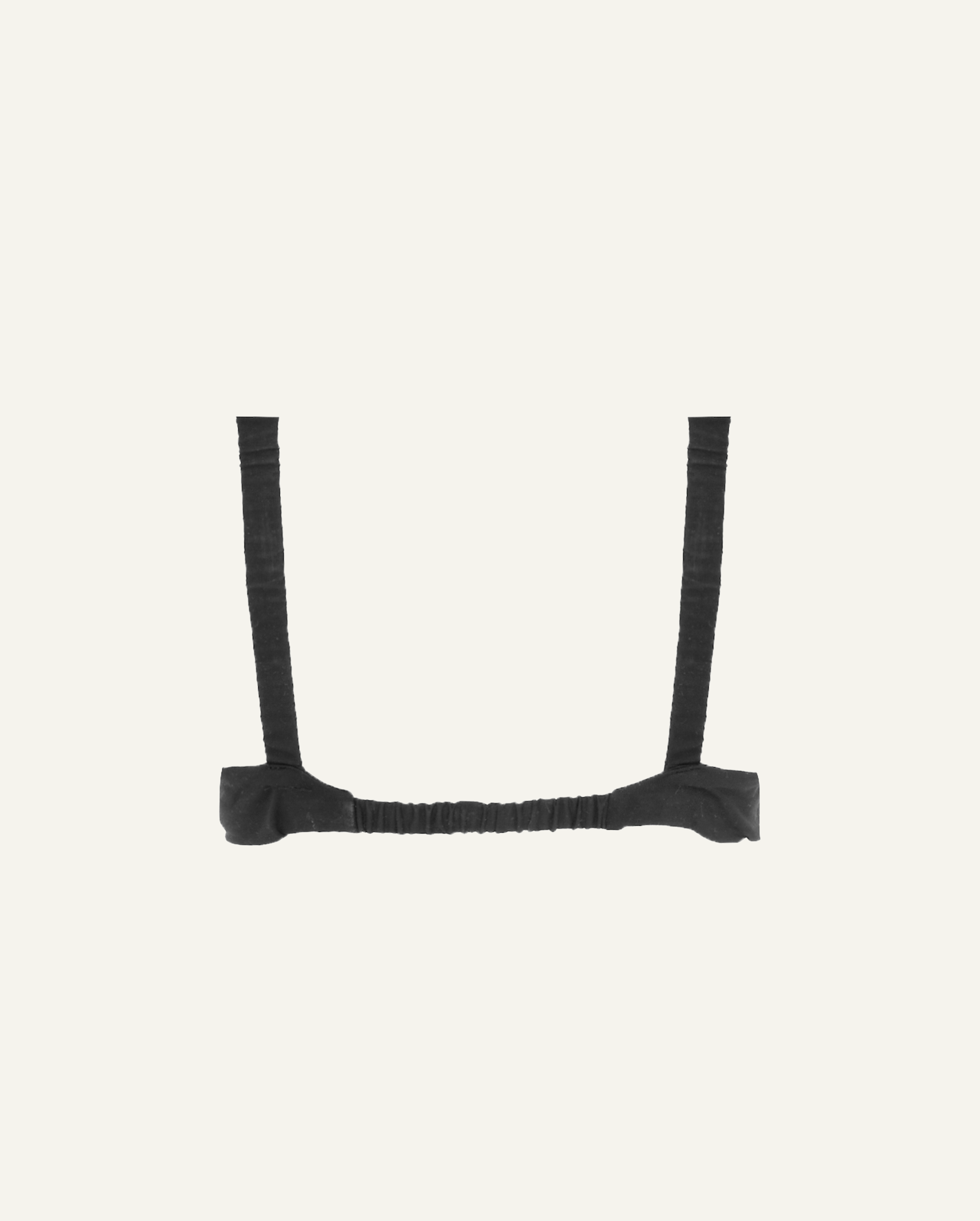 Merino Wool Front-Open Bra – Black