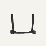 Merino Wool Front-Open Bra – Black