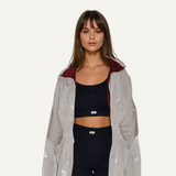 Single-Panel Cotton Windbreaker with Lyocell/Wool Lining - Light Blue