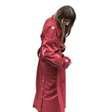 Trench Coat - Burgundy Red