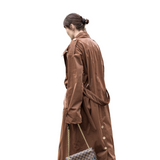 Trench Coat - Chocolate Brown